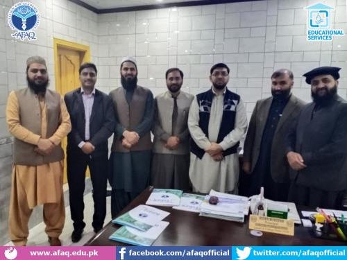 MoU signed between Ata Shaheed School & AFAQ&rsquo; Nowshera office