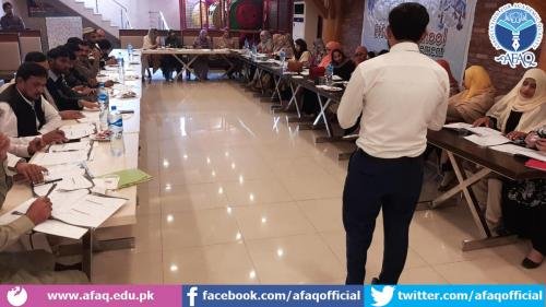 AFAQ Bahawalpur Region conducted a 2-Day Principal Training Workshop.