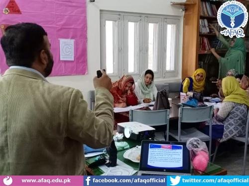 Book Based training workshop on &ldquo;How to teach AFAQ Nakhlah Series English&rdquo;