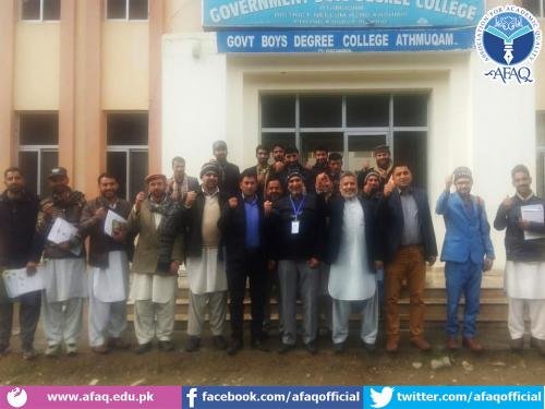 AFAQ&rsquo;s AJK office organized Principal Convention in Neelum Valley